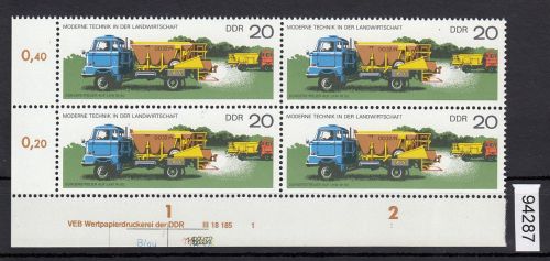 DDR 1977, Mich.-Nr.: 2237 ** DV  FNr. 1   Eckrand  Druckvermerk