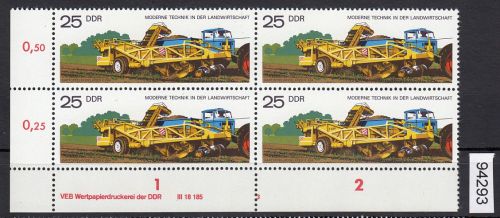 DDR 1977, Mich.-Nr.: 2238 ** DV  FNr. 3   Eckrand  Druckvermerk