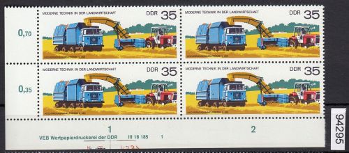 DDR 1977, Mich.-Nr.: 2239 ** DV  FNr. 1   Eckrand  Druckvermerk