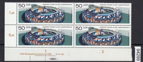 DDR 1977, Mich.-Nr.: 2240 ** DV  FNr. 1   Eckrand  Druckvermerk