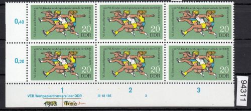 DDR 1977, Mich.-Nr.: 2243 ** DV  FNr. 2   Eckrand  Druckvermerk