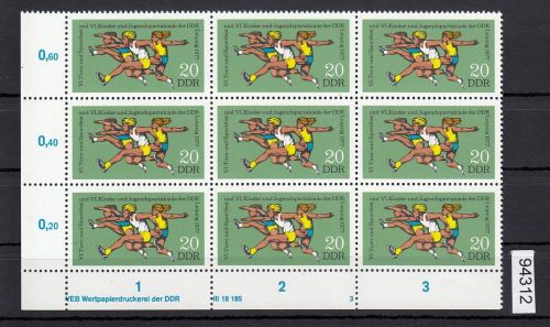DDR 1977, Mich.-Nr.: 2243 ** DV  FNr. 3   Eckrand  Druckvermerk