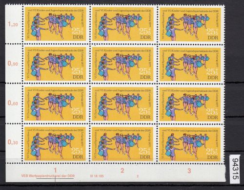 DDR 1977, Mich.-Nr.: 2244 ** DV  FNr. 2   Eckrand  Druckvermerk