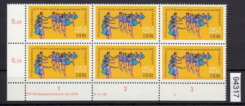 DDR 1977, Mich.-Nr.: 2244 ** DV  FNr. 4   Eckrand  Druckvermerk
