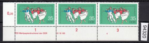 DDR 1977, Mich.-Nr.: 2245 ** DV  FNr, 4   Eckrand  Druckvermerk