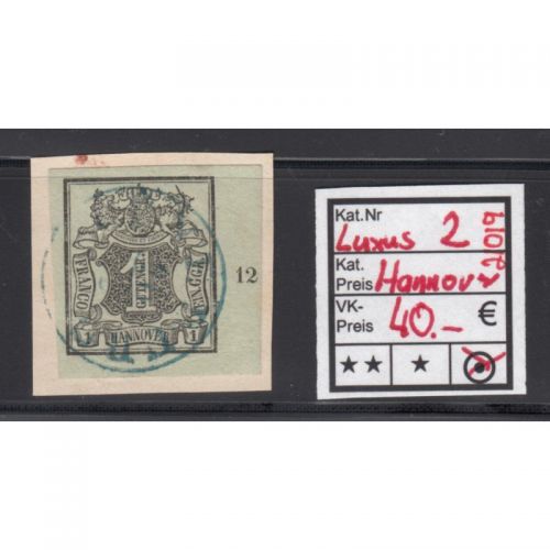 AD Hannover 1851, Mich.-Nr.: 2 gestempelt LUXUS