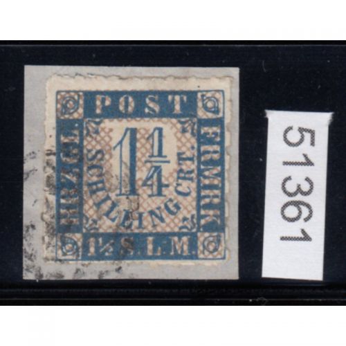 AD Schl.-Holst,-Lauenb 1864, Mich.-Nr.: 7  gestempelt