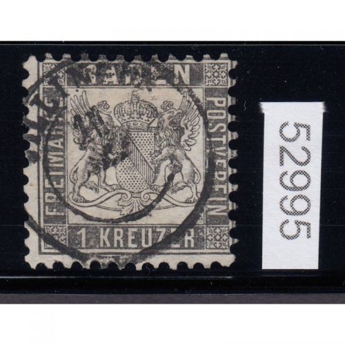 AD Baden 1862, Mich.-Nr.: 17 c gestempelt signiert