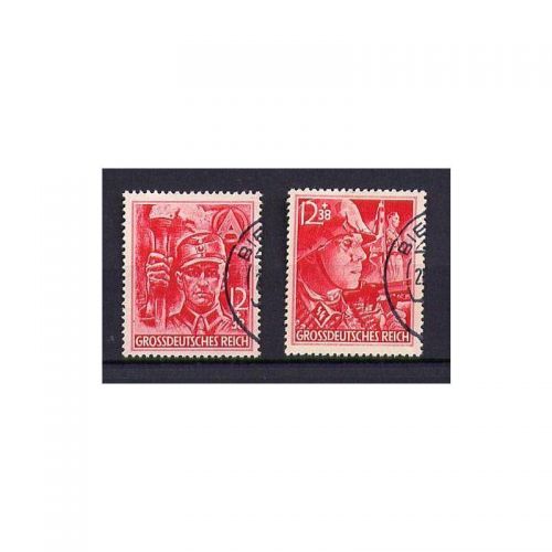 DR 1945, Mich.-Nr.: 909+910 gestempelt Stempel Falsch