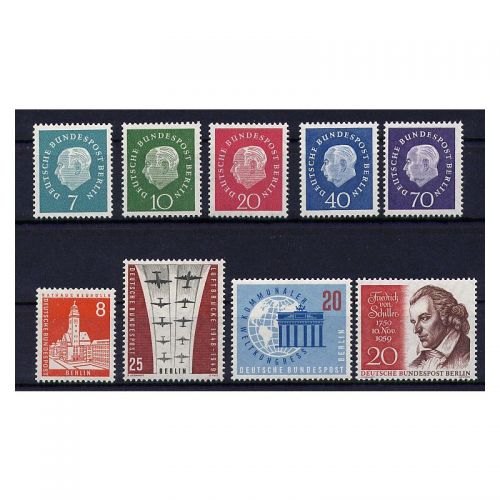 Berlin 1959, Mich.-Nr.: 182-190 **