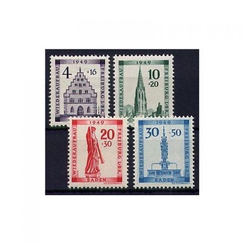 Alliierte Franz. Zone Baden Mi. Nr. 38-41 A **