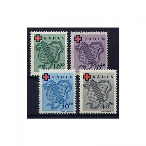 Alliierte Franz. Zone Baden Mi. Nr. 42-45 A **