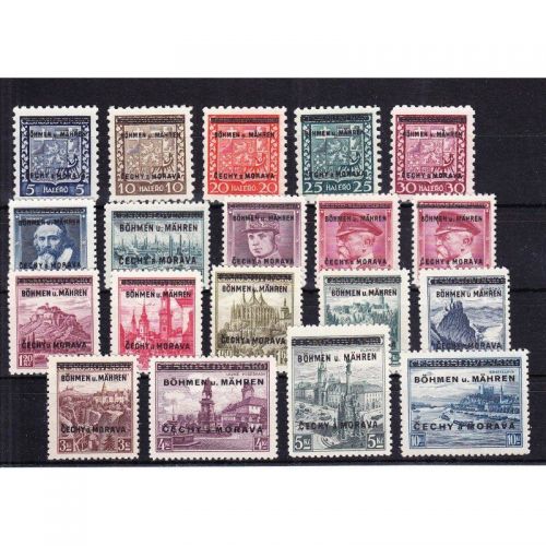 Böhmen und Mähren, Mi.-Nr. 1-19 **