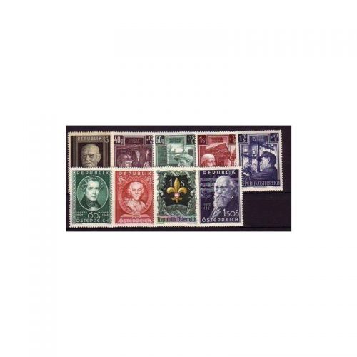 Österreich 1951, Mich.-Nr.: 959-967 **