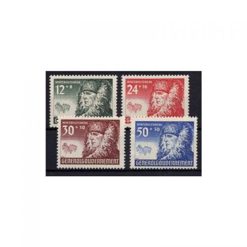 GG 1940, Mi.-Nr. 59-62 **