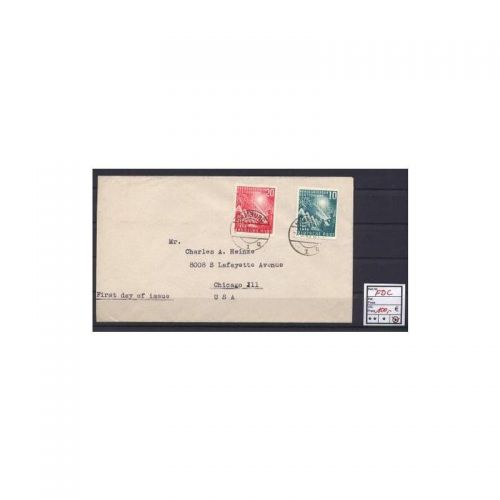 Bund 1949, Mich.-Nr.: 111+12 Erstagsbrief  Brief