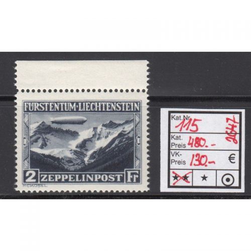 Liechtenstein 1931 : Mi.-Nr.:115 **