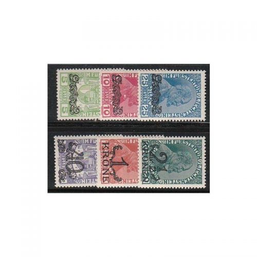 Liechtenstein 1920 : Mi.-Nr.:11-16 **