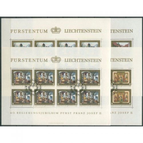 Liechtenstein 1978 : Mi.-Nr.:706-09 gestempelt Bogen