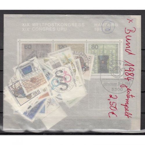 Bund 1984, Mich.-Nr.: 1197-1233 Gestempelt Komplett