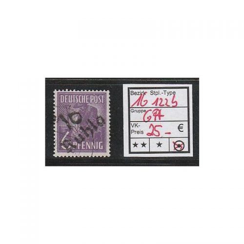 Bezirk 16 nr. 122b Ruhla 6 Pf gest.