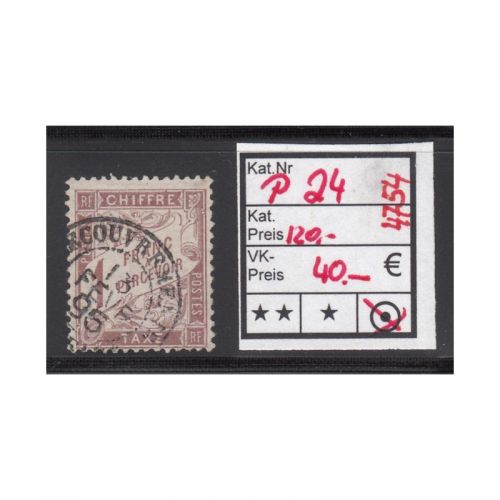 Frankreich Porto 1884 : Mi.-Nr.: P 24 gest.