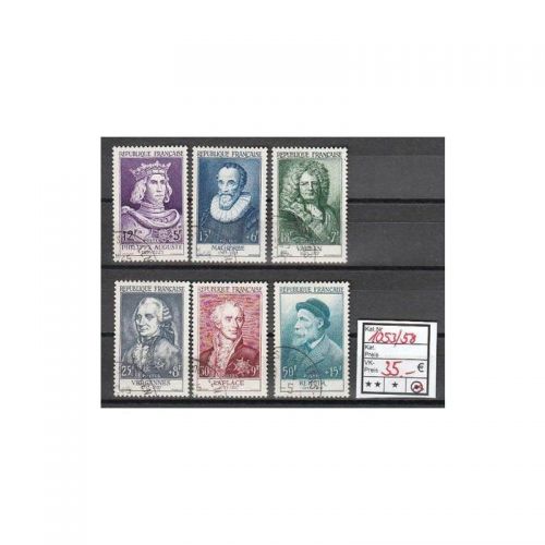 Frankreich 1954 : Mi.-Nr.: 1053-58 gest.