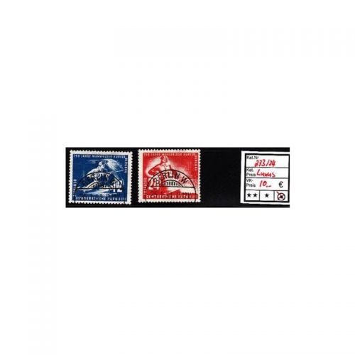 DDR 1950, Mich.-Nr.: 273+74 LUXUS Voll-Stempel