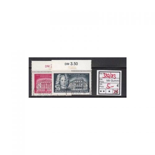 DDR 1953, Mich.-Nr.: 382+83 LUXUS Voll-Stempel + gummi