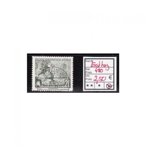 DDR 1955, Mich.-Nr.: 480 LUXUS Voll-Stempel Ersttag