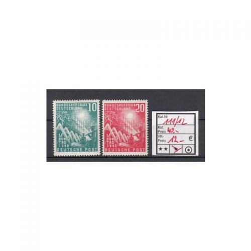 Bund 1949, Mich.-Nr.: 111+12 * ungebraucht
