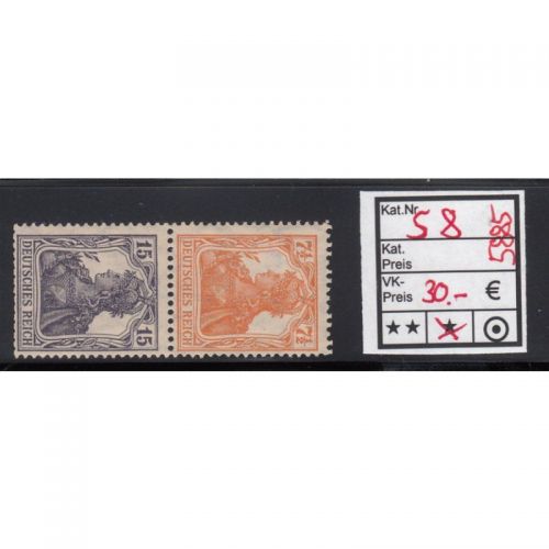 DR 1917/18 (MH 9), Mich.-Nr.: S 8 *