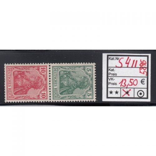 DR 1917/18 (MH 9), Mich.-Nr.: S 4 II *
