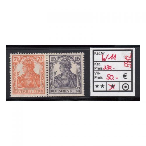 DR 1917/18 (MH 9), Mich.-Nr.: W 11 *