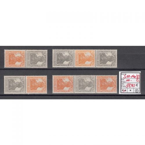 DR 1916/17, Mich.-Nr.: S11-14 a  **