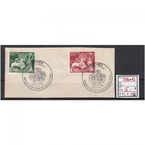 DR 1942, Mich.-Nr.: 816+17 gest. Luxus