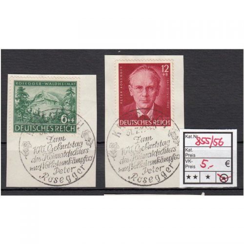 DR 1943, Mich.-Nr.: 855+56 gest. LUXUS
