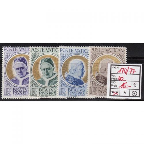 Vatikan 1951 Mi.-nr.: 174-77 **