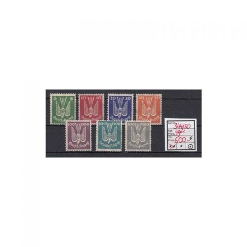 DR 1924, Mich.-Nr.: 344-50 **  LUXUS geprüft/Attest