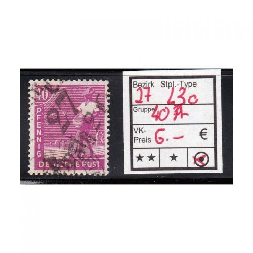 Bezirk 27 nr. 003c Leipzig gest. 40 Pf.   geprüft