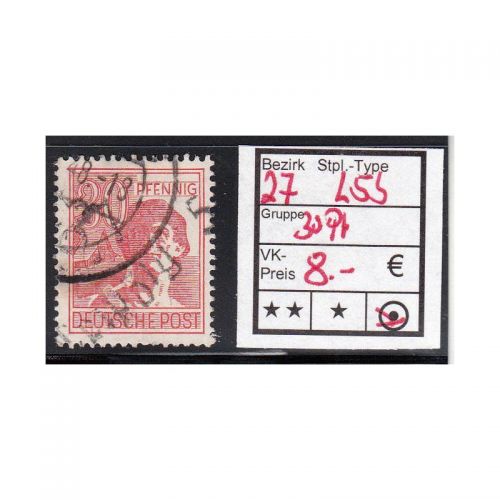 Bezirk 27 nr. 005b Leipzig gest. 30 Pf.   geprüft