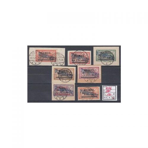 Memel 1921 Mi. Nr. 40-46 gestempelt geprüft/Befund