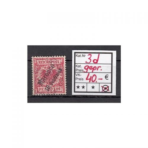 DAP Marokko 1899, Mich.-Nr.: 3 d gest geprüft  befund