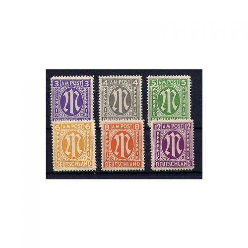 Bizone 1945  Mi. Nr. 10-15 ** Englischer Druck