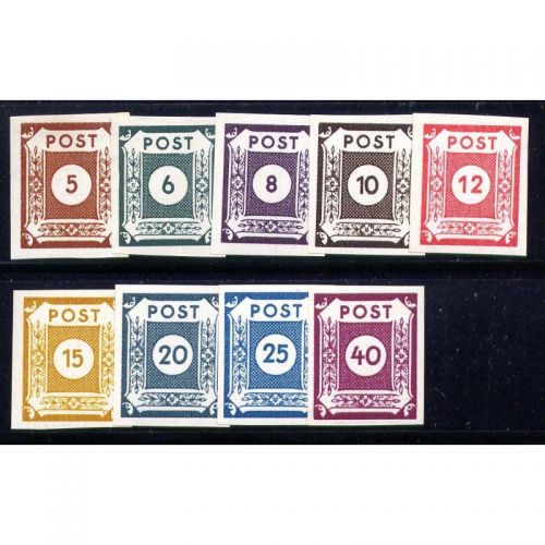 SBZ  1945 Mi.-Nr.:  42-50 **