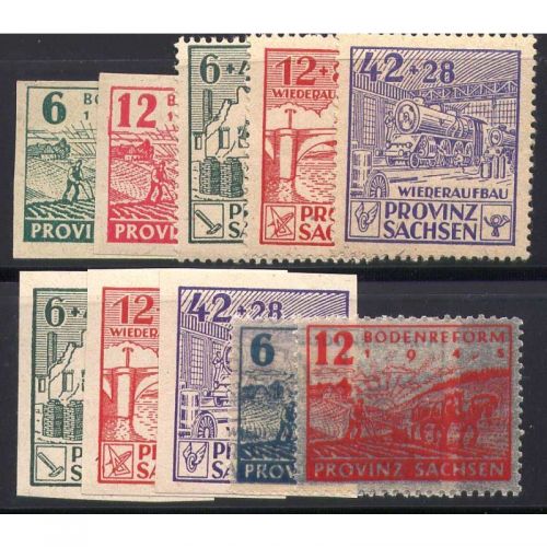 SBZ  1945 Mi.-Nr.:  85-91  **