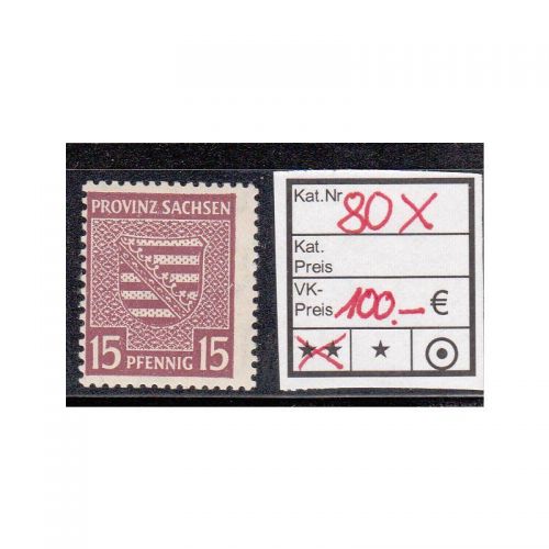 SBZ  1945 Mi.-Nr.:  80 X  **