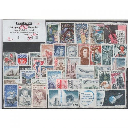 Frankreich 1965 : Mi.-Nr.: Komplett **