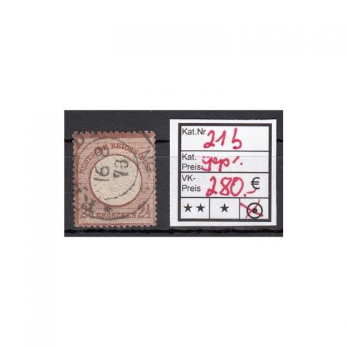 DR 1872, Mich.-Nr.: 21b gestempelt geprüft/Attest