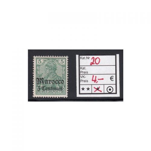 DAP Marokko 1905, Mich.-Nr.: 20 *